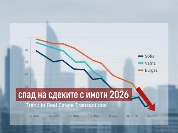 охлаждане на имотния пазар 2026 в България и Бургас графика